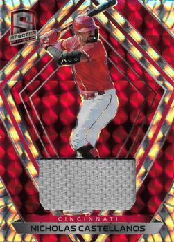 2020 Panini Chronicles - Spectra Swatches Red #40 Nicholas Castellanos Front