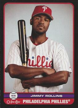 2009 O-Pee-Chee - Black #10 Jimmy Rollins Front