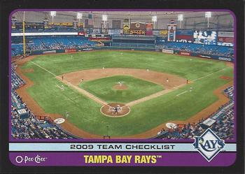 2009 O-Pee-Chee - Black #521 Tampa Bay Rays Front