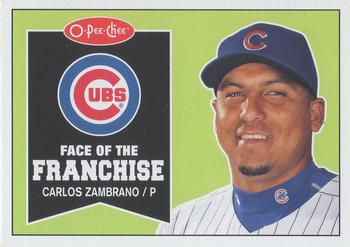2009 O-Pee-Chee - Face of the Franchise #FF8 Carlos Zambrano Front