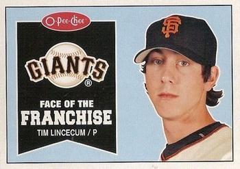 2009 O-Pee-Chee - Face of the Franchise #FF11 Tim Lincecum Front