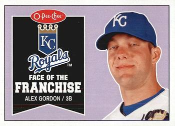 2009 O-Pee-Chee - Face of the Franchise #FF26 Alex Gordon Front
