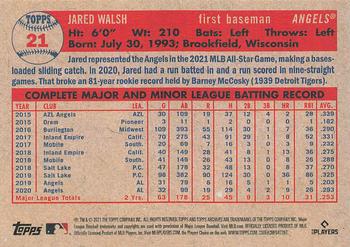 2021 Topps Archives #21 Jared Walsh Back