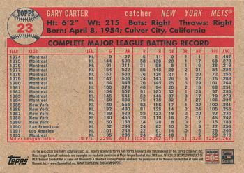 2021 Topps Archives #23 Gary Carter Back