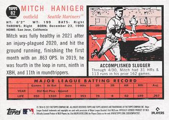 2021 Topps Archives #82 Mitch Haniger Back