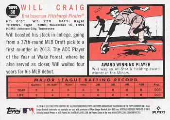 2021 Topps Archives #88 Will Craig Back