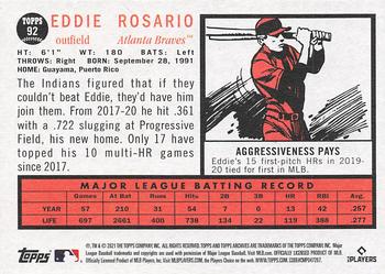2021 Topps Archives #92 Eddie Rosario Back