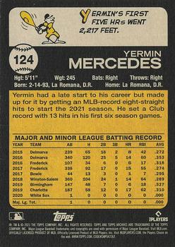 2021 Topps Archives #124 Yermin Mercedes Back