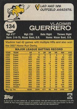 2021 Topps Archives #134 Vladimir Guerrero Back