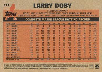 2021 Topps Archives #171 Larry Doby Back