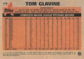 2021 Topps Archives #178 Tom Glavine Back