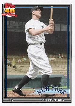 2021 Topps Archives #195 Lou Gehrig Front