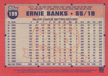 2021 Topps Archives #199 Ernie Banks Back
