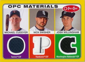 2009 O-Pee-Chee - Materials #OPC-CSW Nick Swisher / Michael Cuddyer / Josh Willingham Front