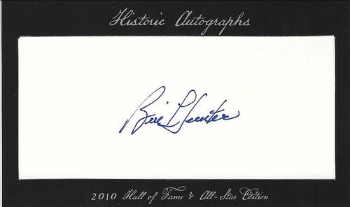 2010 Historic Autographs Hall of Fame & All-Star Edition #NNO Billy Hunter Front