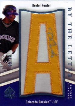 2009 SP Authentic - By The Letter Rookie Signatures #BTLR-FO Dexter Fowler Front