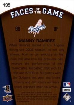 2009 SP Authentic - Copper #195 Manny Ramirez Back