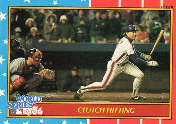 1987 Fleer - World Series Glossy #4 Clutch Hitting Front