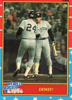 1987 Fleer - World Series Glossy #9 Dewey! Front