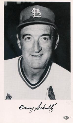 1975 St. Louis Cardinals Photocards #NNO Barney Schultz Front