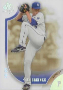 2009 SP Authentic - Silver #23 Zack Greinke Front