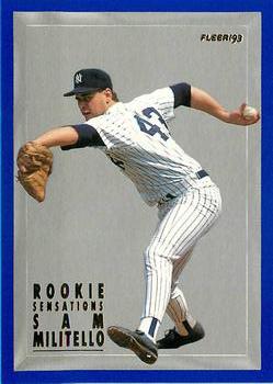 1993 Fleer - Rookie Sensations (Series Two) #7 Sam Militello Front