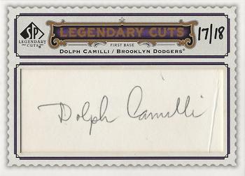 2009 SP Legendary Cuts - Legendary Cut Signatures #LC-117 Dolph Camilli Front
