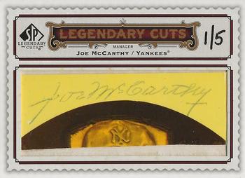 2009 SP Legendary Cuts - Legendary Cut Signatures #LC-142 Joe McCarthy Front