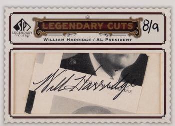 2009 SP Legendary Cuts - Legendary Cut Signatures #LC-184 Will Harridge Front