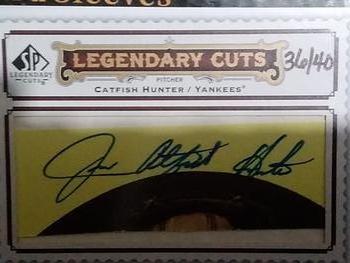 2009 SP Legendary Cuts - Legendary Cut Signatures #LC-278 Catfish Hunter Front
