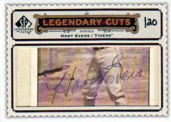 2009 SP Legendary Cuts - Legendary Cut Signatures #LC-236 Hoot Evers Front