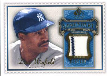 2009 SP Legendary Cuts - Legendary Memorabilia Blue #LM-DW2 Dave Winfield Front