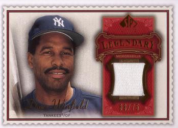 2009 SP Legendary Cuts - Legendary Memorabilia Red #LM-DW Dave Winfield Front