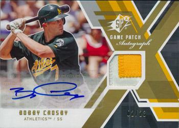 2009 SPx - Game Patch Autographs #GJA-BC Bobby Crosby Front