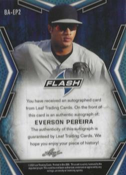 2020 Leaf Flash #BA-EP2 Everson Pereira Back