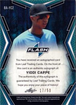 2020 Leaf Flash #BA-YC2 Yiddi Cappe Back