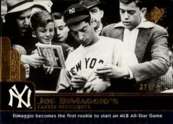 2009 SPx - Joe DiMaggio Career Highlights #JD-6 Joe DiMaggio Front