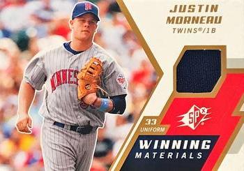 2009 SPx - Winning Materials #WM-JM Justin Morneau Front