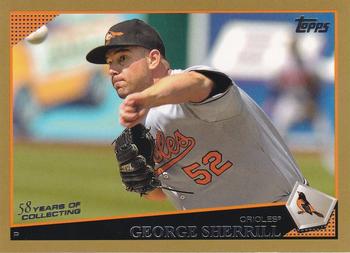 2009 Topps - Gold #18 George Sherrill Front