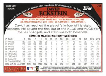 2009 Topps - Gold #79 David Eckstein Back