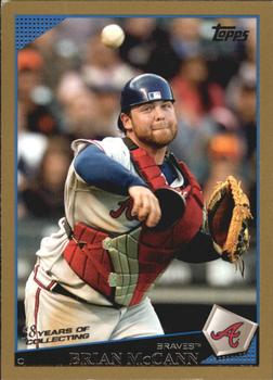 2009 Topps - Gold #80 Brian McCann Front