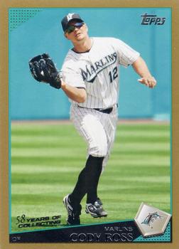 2009 Topps - Gold #91 Cody Ross Front