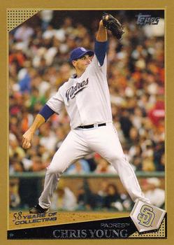 2009 Topps - Gold #113 Chris Young Front