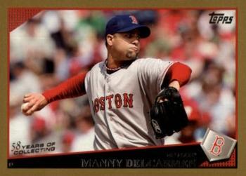 2009 Topps - Gold #173 Manny Delcarmen Front