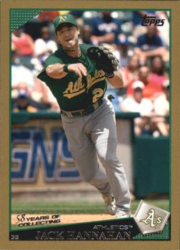 2009 Topps - Gold #249 Jack Hannahan Front