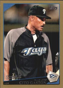 2009 Topps - Gold #254 Cito Gaston Front