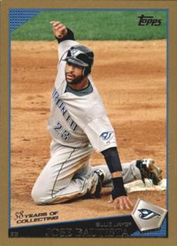 2009 Topps - Gold #261 Jose Bautista Front