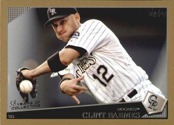 2009 Topps - Gold #301 Clint Barmes Front