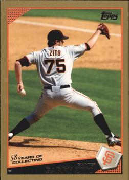 2009 Topps - Gold #394 Barry Zito Front