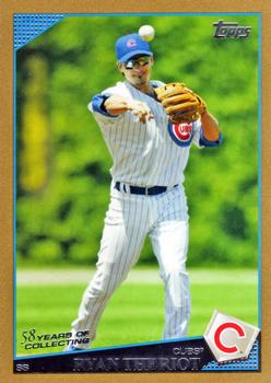 2009 Topps - Gold #436 Ryan Theriot Front